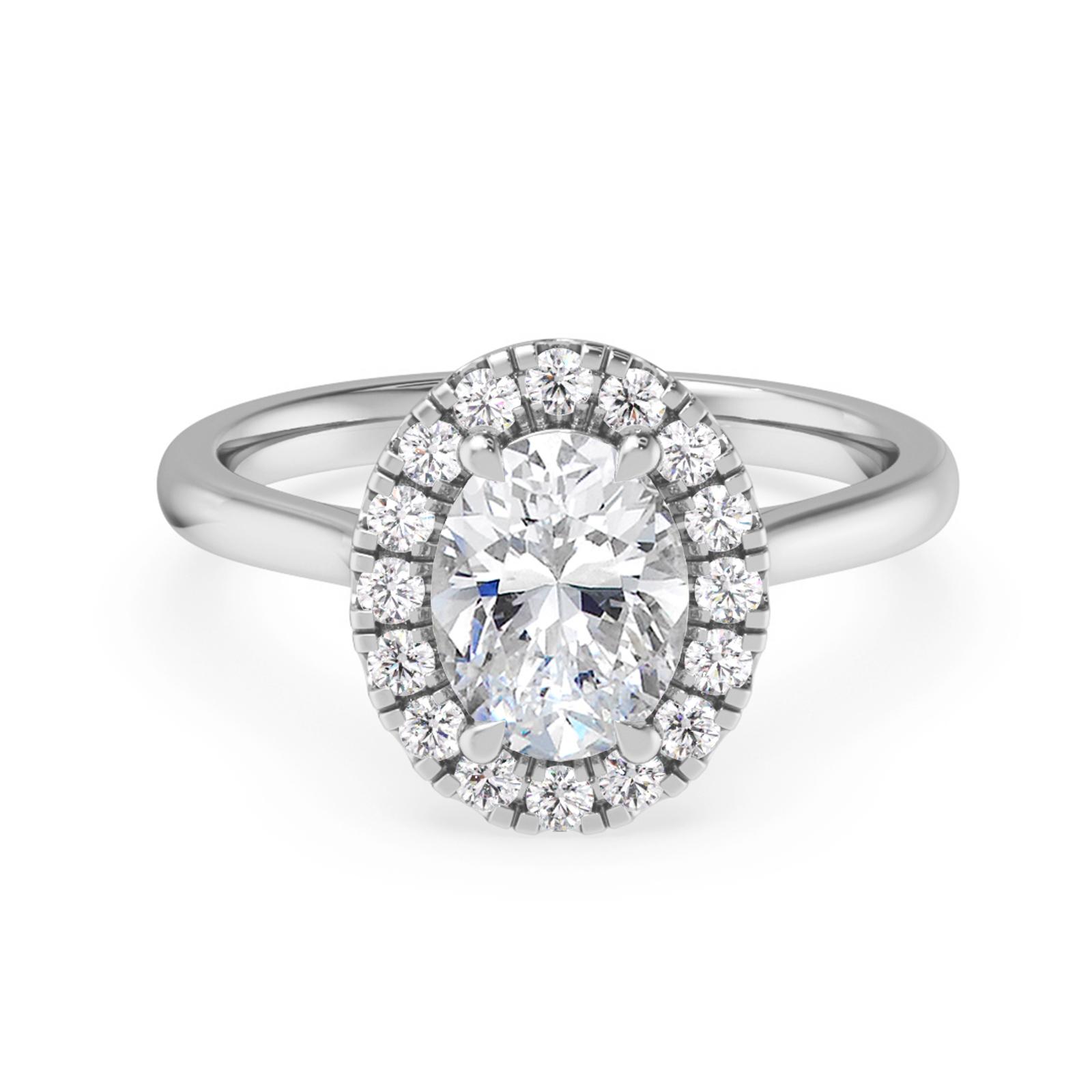 Delia in 18k White Gold