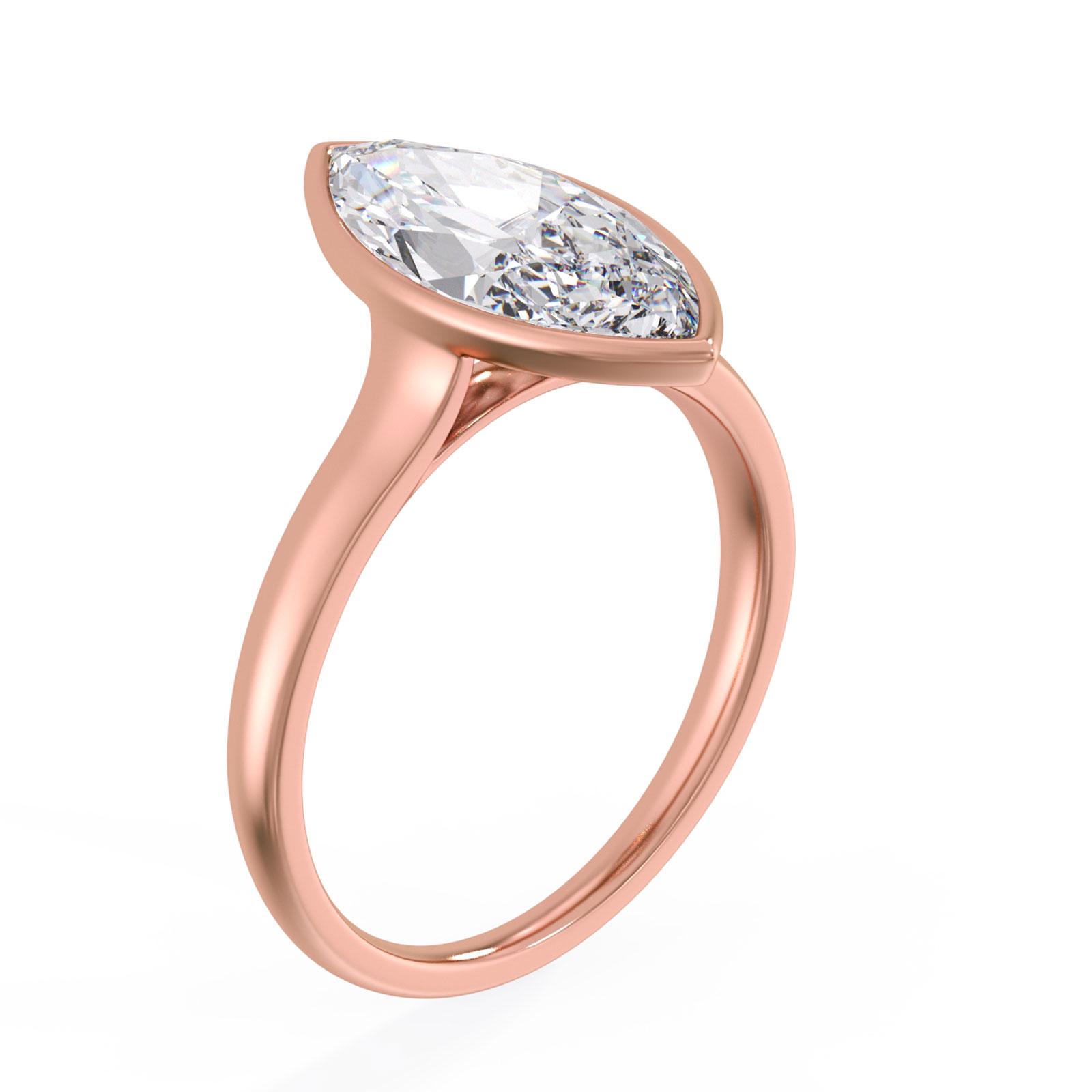 Jenelle in 18k Rose Gold — view 2
