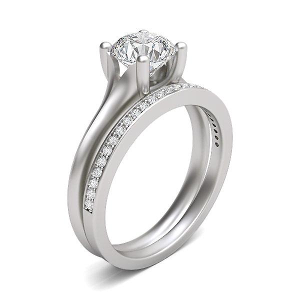 Bridal Set engagement ring setting