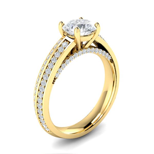 Megan in 18k Yellow Gold — view 3