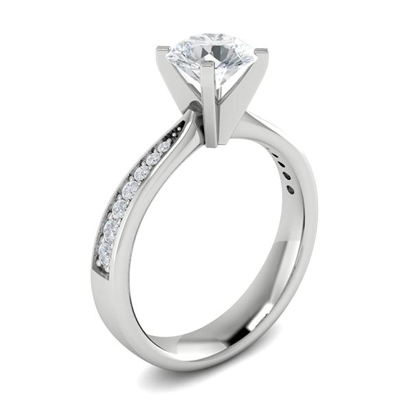 Lily in 18k White Gold — view 3
