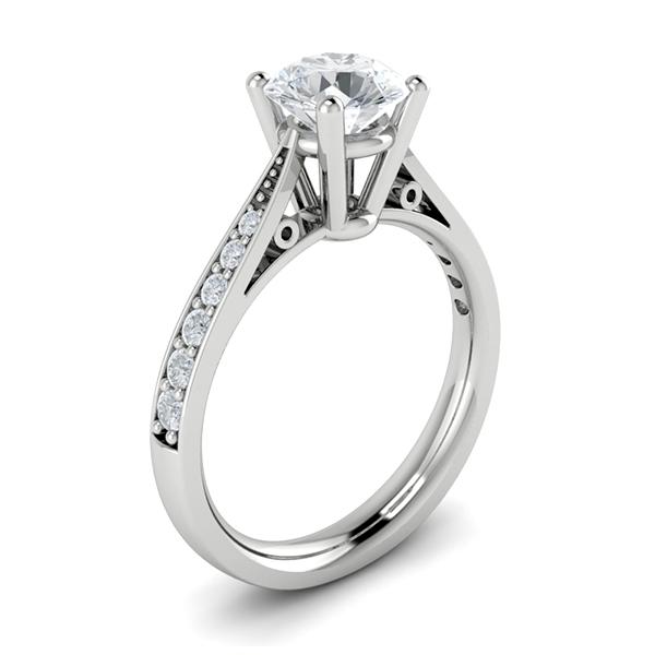 Aliza in 18k White Gold — view 3