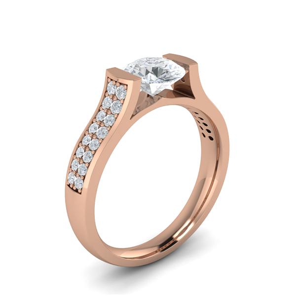 Esmay in 18k Rose Gold — view 3