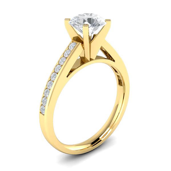 Alexa in 18k Yellow Gold — view 3
