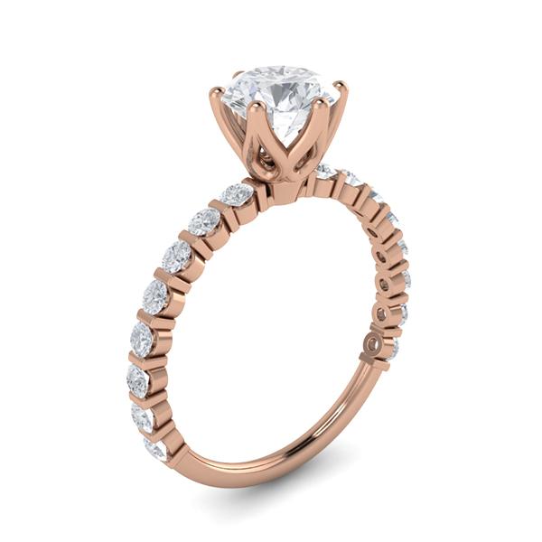 Verity in 18k Rose Gold — view 3