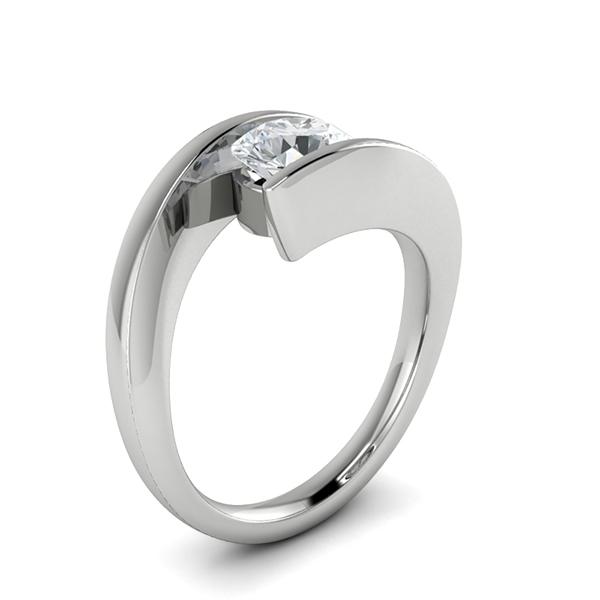 Jean in 18k White Gold — view 3