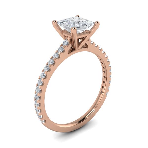 Belle in 18k Rose Gold — view 3