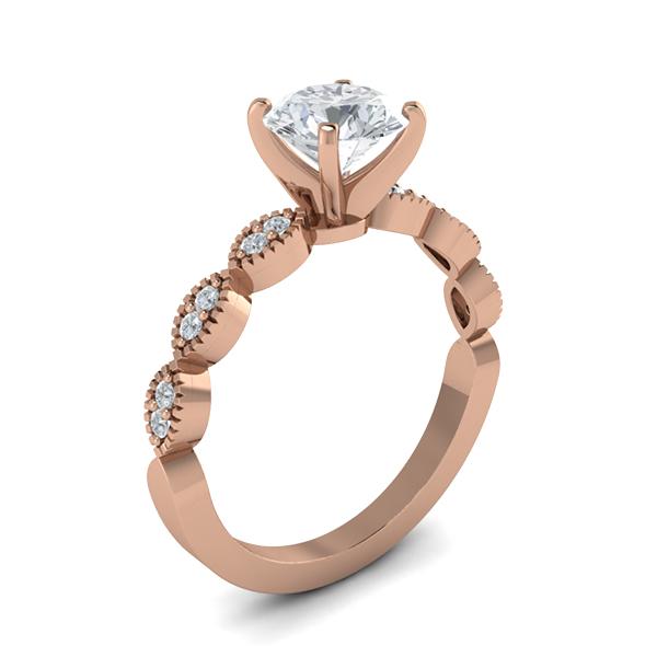 Mya in 18k Rose Gold — view 3