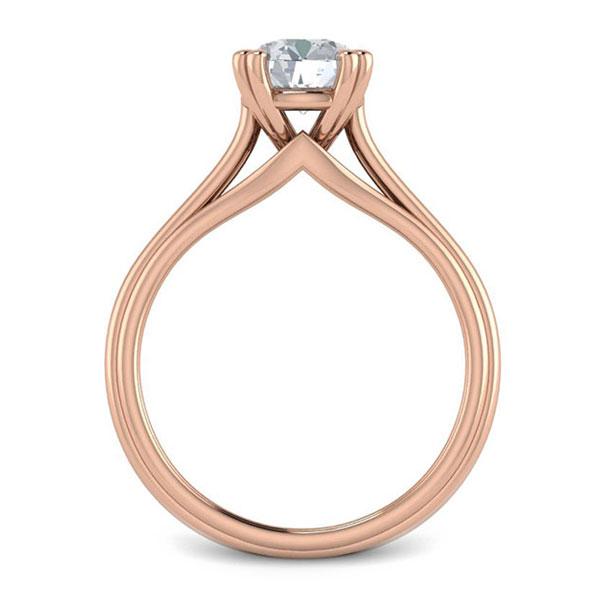 Princess in 18k Rose Gold — view 2
