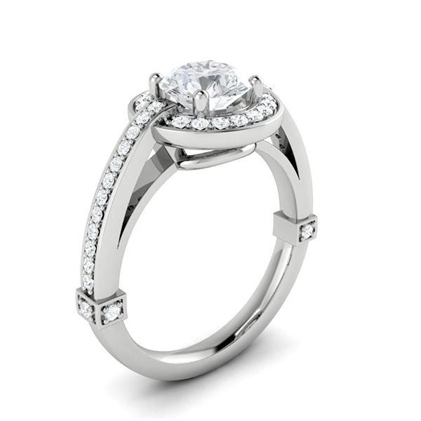 Ashia in 18k White Gold — view 3