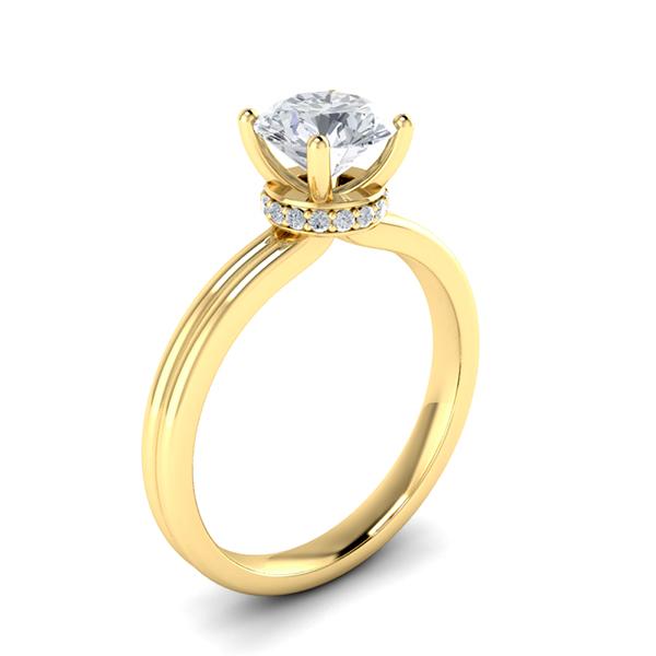Brittney in 18k Yellow Gold — view 3