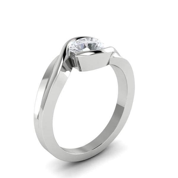 Lizzy in 18k White Gold — view 3