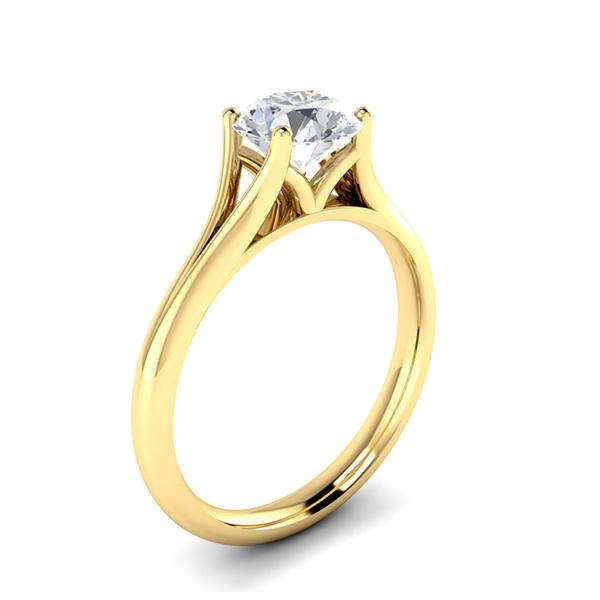 Suzy in 18k Yellow Gold — view 3