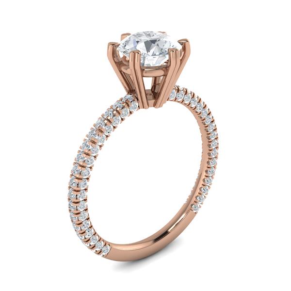Stacey in 18k Rose Gold — view 3