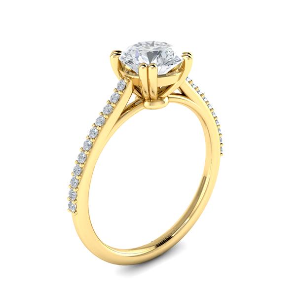 Meagan in 18k Yellow Gold — view 3