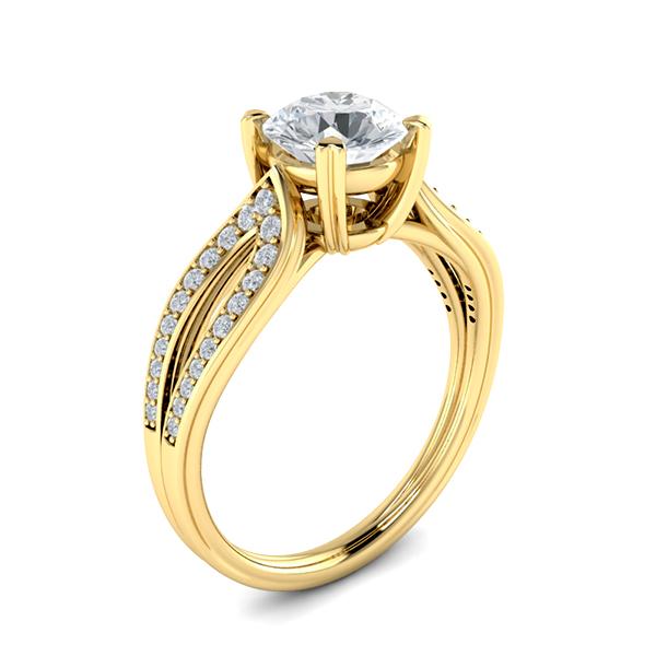 Frances in 18k Yellow Gold — view 3