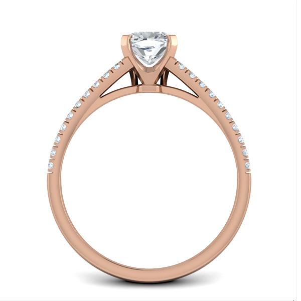 Shelly in 18k Rose Gold — view 2
