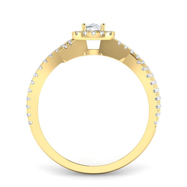 Emely in 18k Yellow Gold — view 2