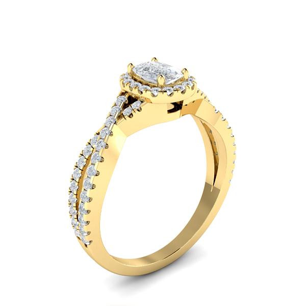 Emely in 18k Yellow Gold — view 3