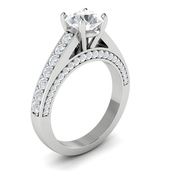 Kathy in 18k White Gold — view 3