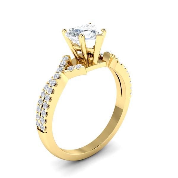 Trisha in 18k Yellow Gold — view 3