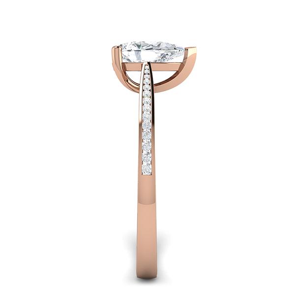 Kiley in 18k Rose Gold — view 4