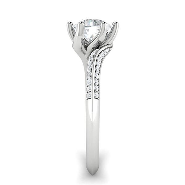 Brenda in 18k White Gold — view 4