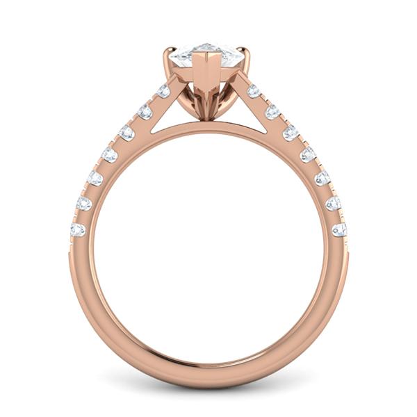 Preslie in 18k Rose Gold — view 2