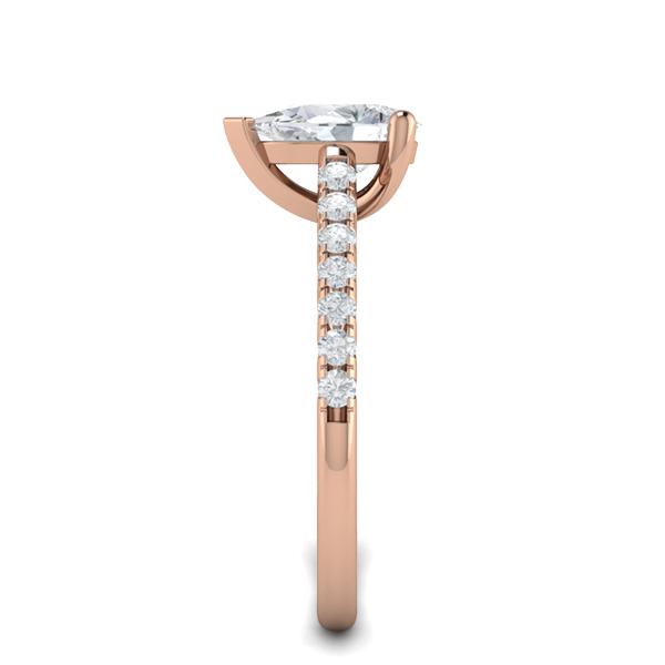 Preslie in 18k Rose Gold — view 4