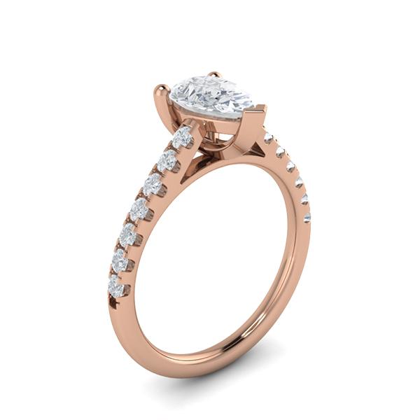 Preslie in 18k Rose Gold — view 3