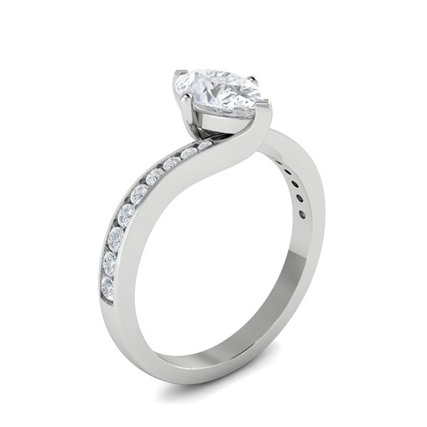 Victoria in 18k White Gold — view 3