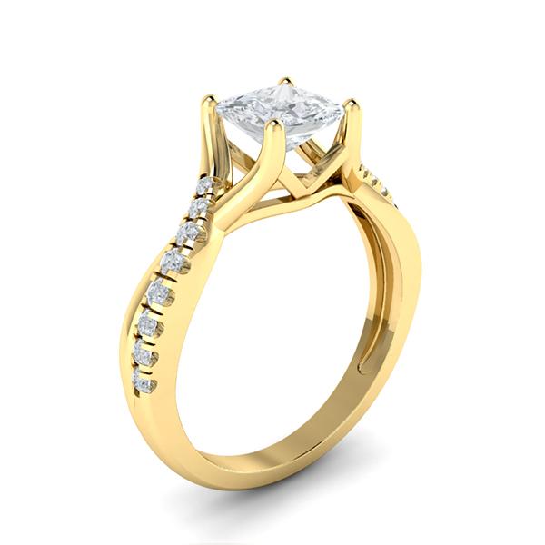 Shreya in 18k Yellow Gold — view 3