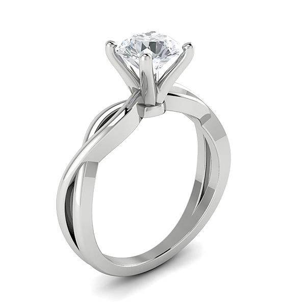 Amelia in 18k White Gold — view 3