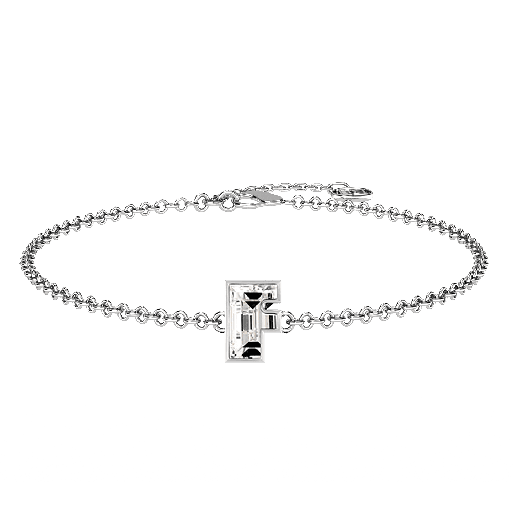 F Letter Alphabet Bracelet