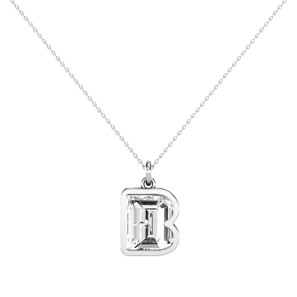 B Letter Alphabet Pendant