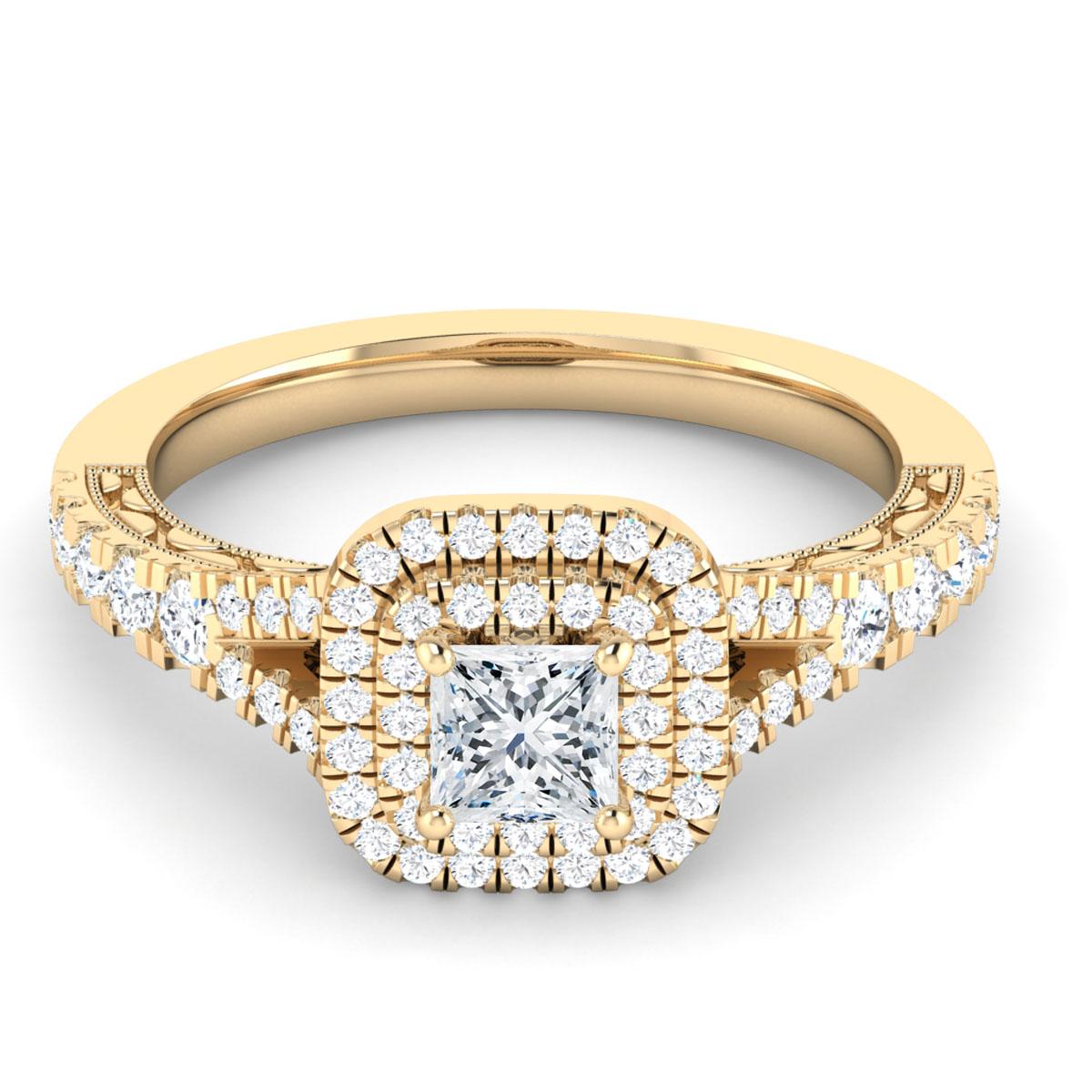 Amber in 18k Yellow Gold