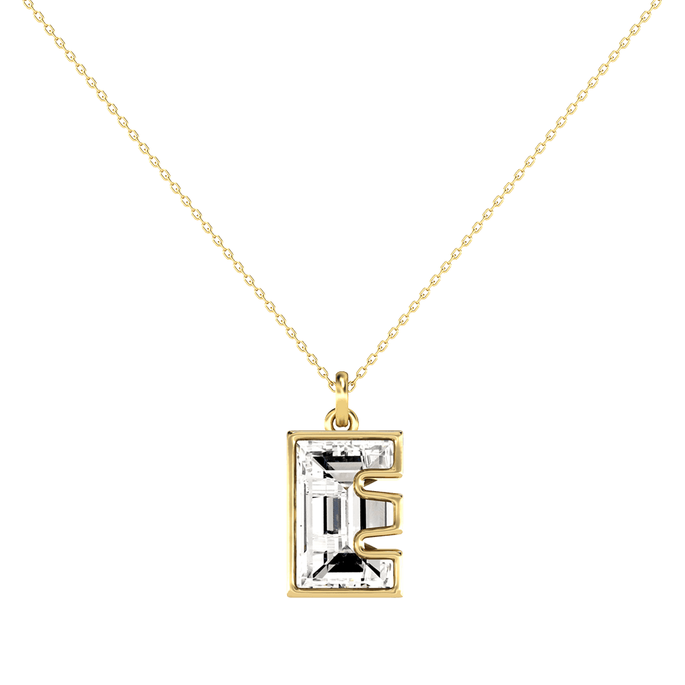 E Letter Alphabet Pendant