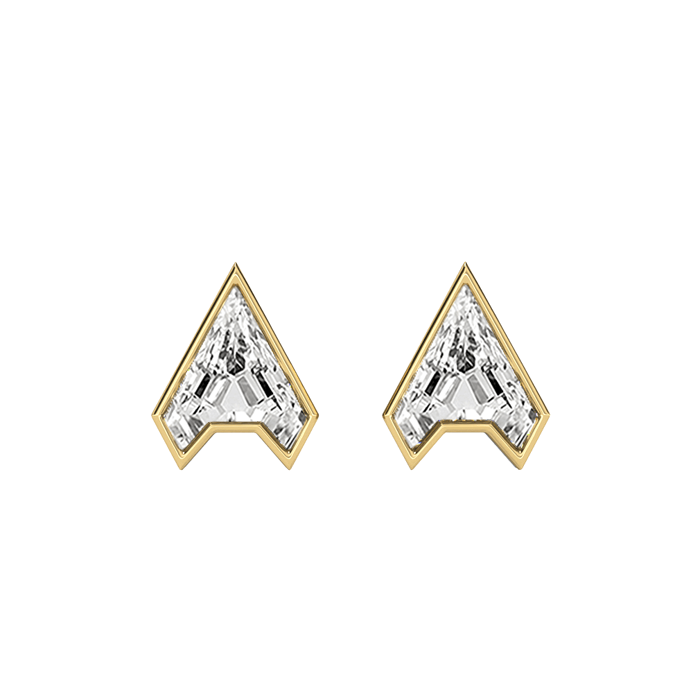 A Letter Alphabet Stud Earrings