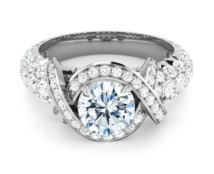 Vintage engagement ring setting