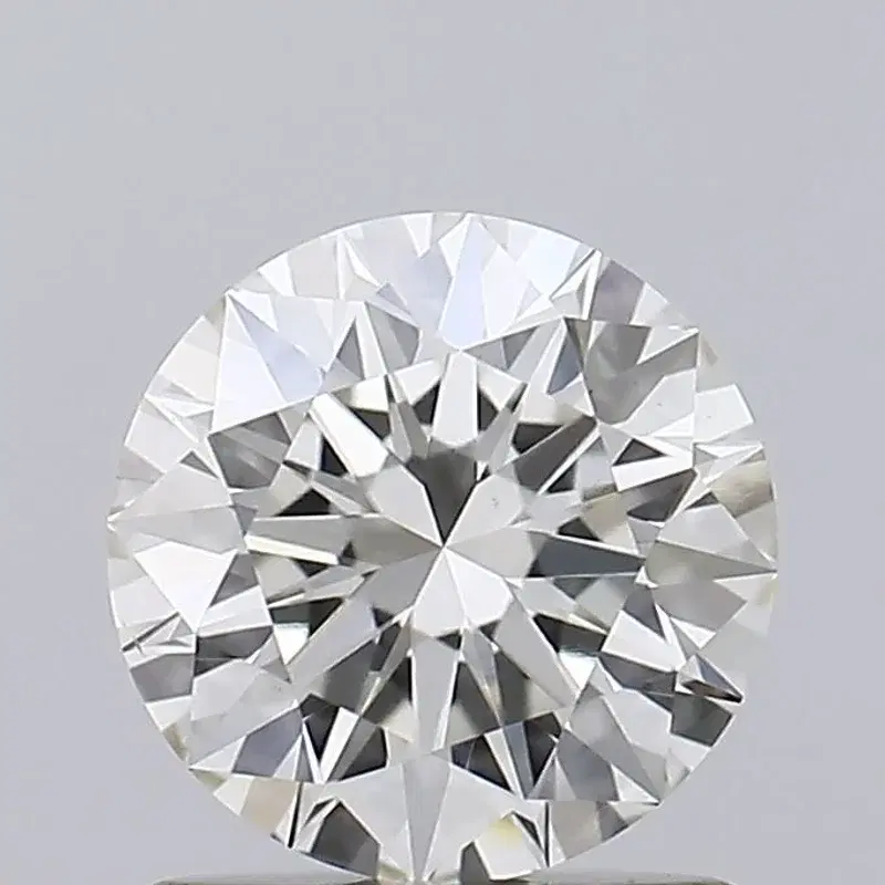 I colour grade 1ct round brilliant diamond — faint tint