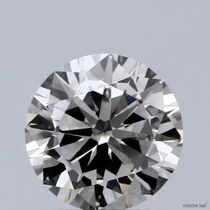 J colour grade 1ct round brilliant diamond — faint tint