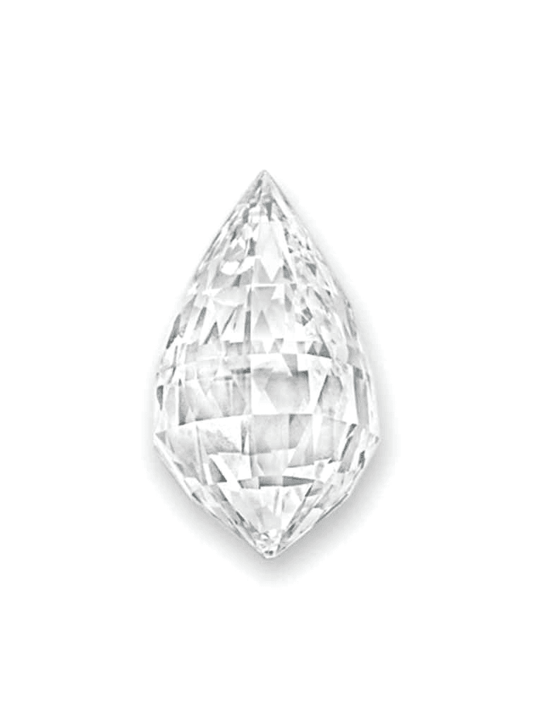 Briolette cut diamond
