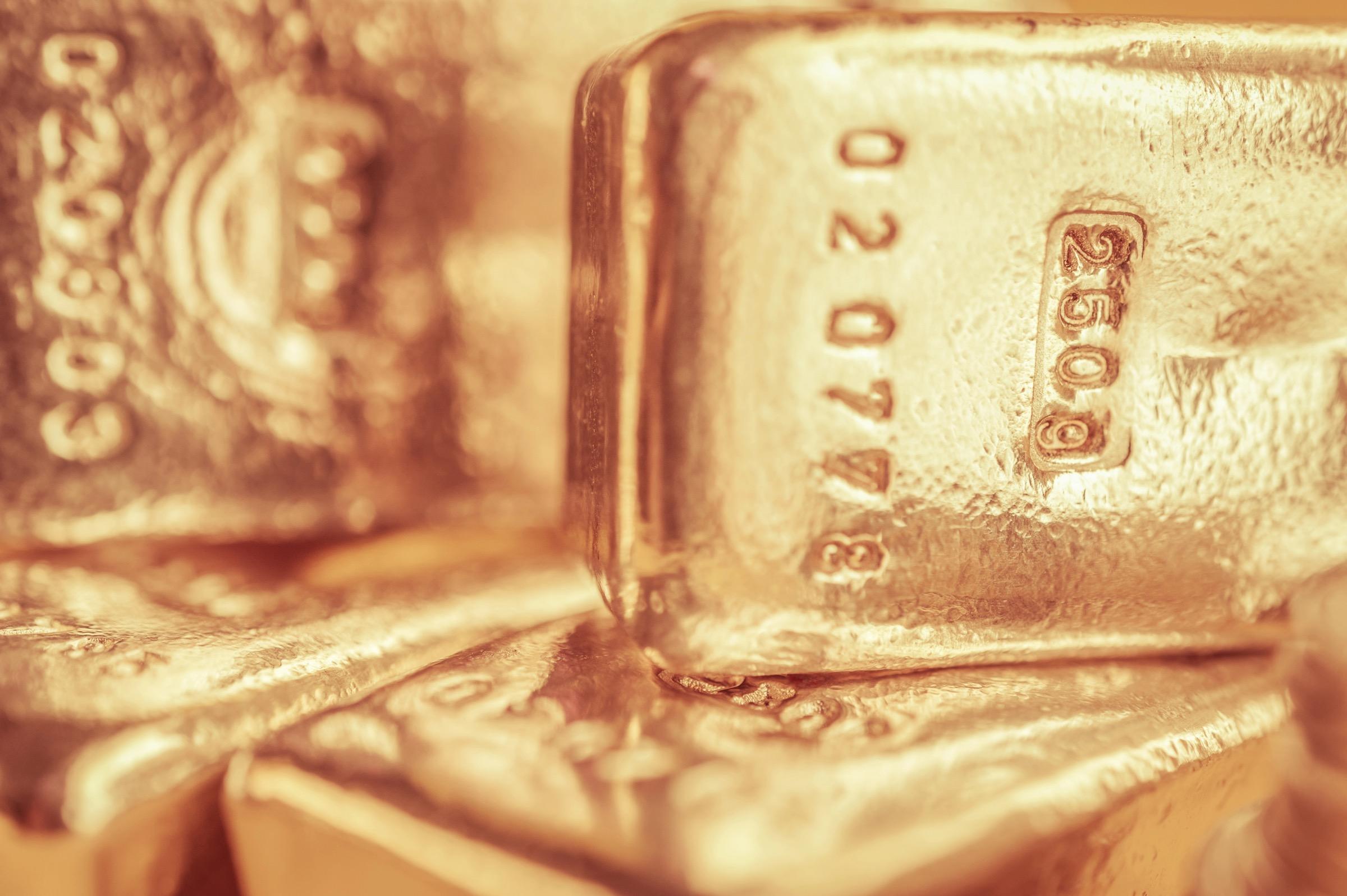Precious gold bars — the raw material of fine jewellery