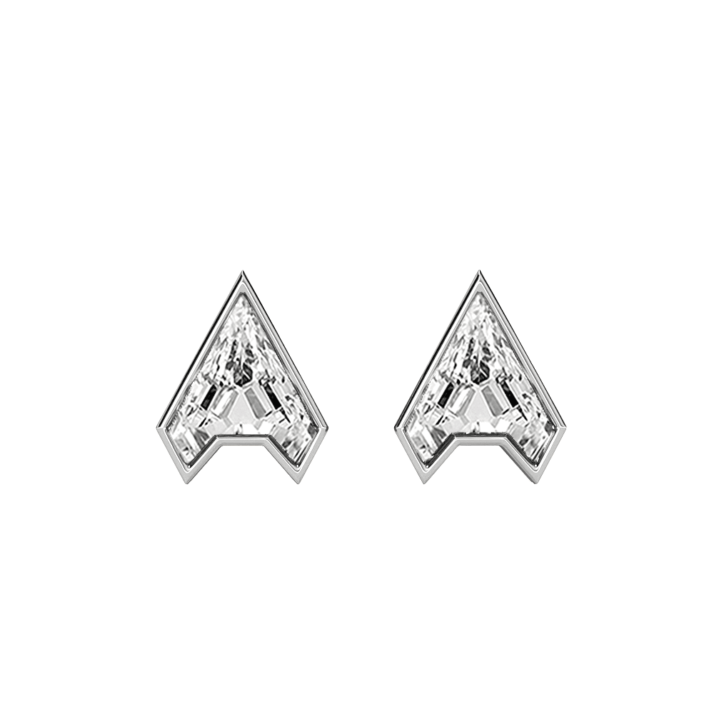 A Letter Alphabet Stud Earrings