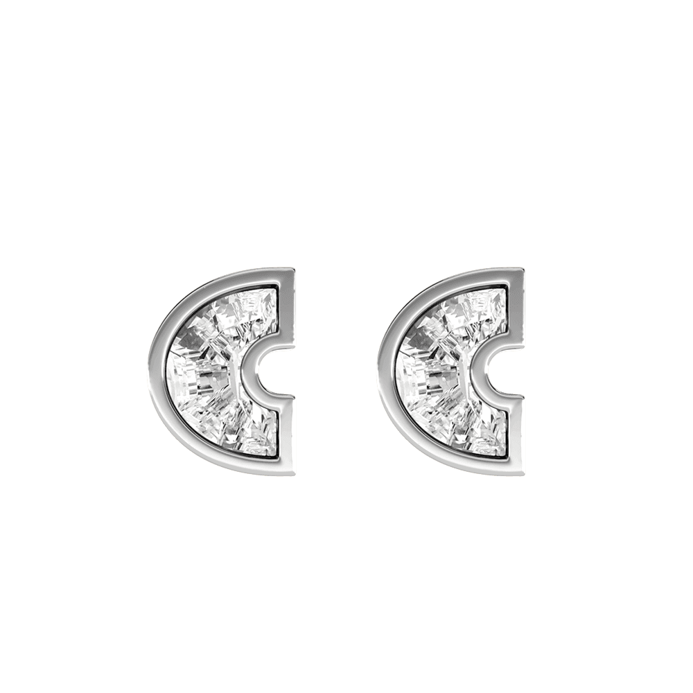 C Letter Alphabet Stud Earrings