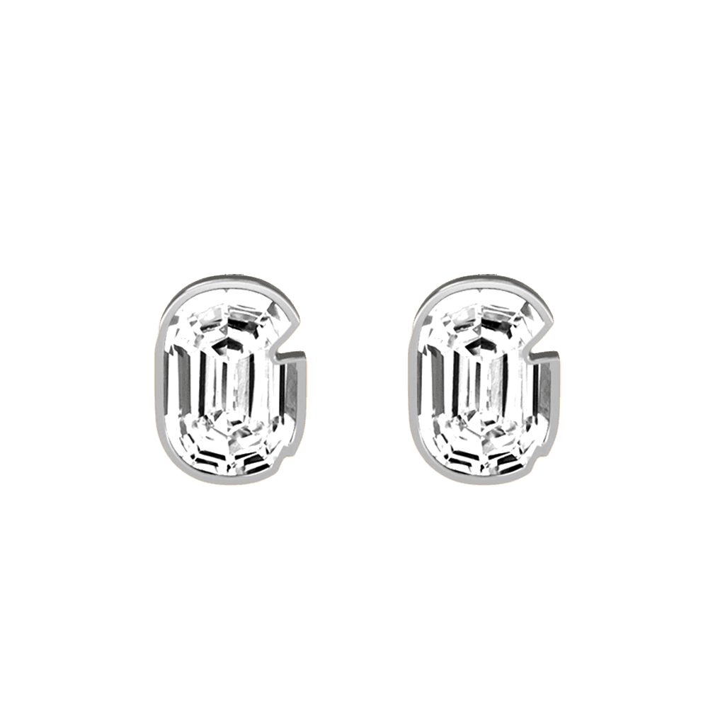 G Letter Alphabet Stud Earrings
