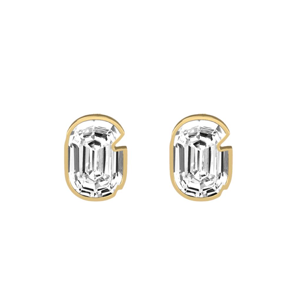 G Letter Alphabet Stud Earrings