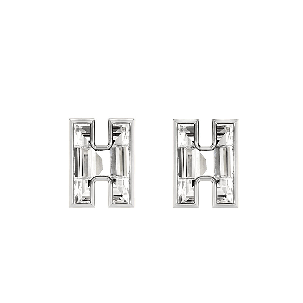 H Letter Alphabet Stud Earrings