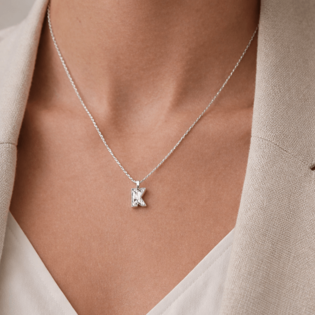 K Letter Alphabet Pendant — view 2