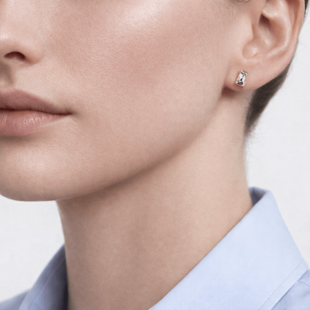 L Letter Alphabet Stud Earrings — view 2